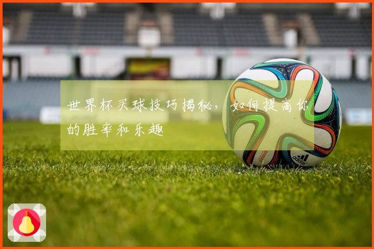 世界杯买球技巧揭秘，如何提高你的胜率和乐趣